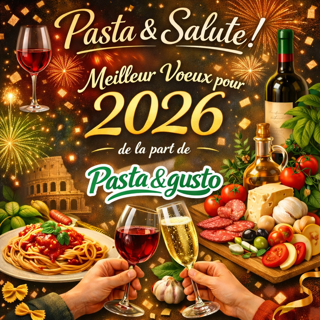 Meilleur restaurant italien à Ajaccio Pasta & Gusto – vœux 2026 avec pâtes italiennes, vin et ambiance festive